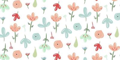 prima colección floral modelo. linda floral ilustración linda y gracioso diseño para niños pequeños con naturaleza tema. fácil pasos a cambio Talla y orientación. encontrar llenar modelo en muestras vector