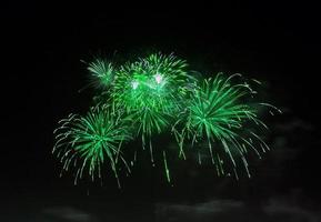 Fireworks in the Dark Sky Background photo