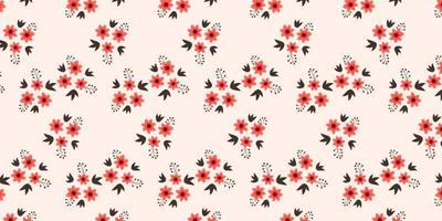 Floral bouquet vector pattern with small flowers and leaves. Find fill pattern on swatches