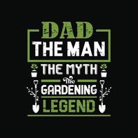 Fathers day typographic t shirt design vector. vector