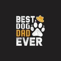 Fathers day typographic t shirt design vector. vector