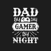 Fathers day typographic t shirt design vector. vector