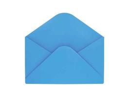 Envelope icon 3d rendering vector illustration