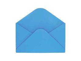 Envelope icon 3d rendering vector illustration