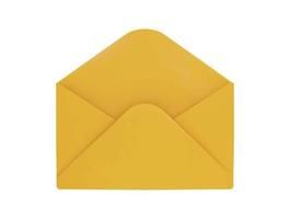 Envelope icon 3d rendering vector illustration