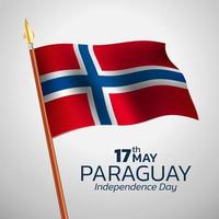 Norway Independence Day celebrations illustration with constitution design elements and flag. Can be used for banner, poster, background, brochure, print, symbol, label, and icon vector