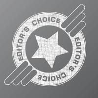 Vector Image Of A Badge With Text Editor's Choice