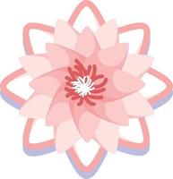 Vector Illustration Of A Lotus Flower