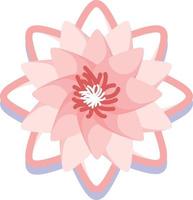 Vector Illustration Of A Lotus Flower