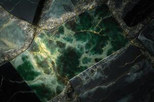 illustration of grey and green marble texture, shiny, slightly glittery texture, metallic effect, warm color and bright lighting photo