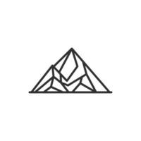 Mountain icon, isolated Mountain sign icon, vector illustration