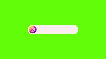 Instagram mais baixo terceiro verde tela animação livre vídeo video