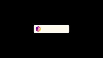 instagram lower third black screen animation free video