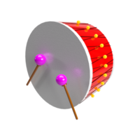 3d rendere tamburo png