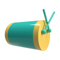 3D Render Drum png