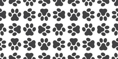 Dog Paw Seamless pattern vector isolated paw puppy cat wallpaper background white