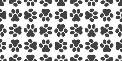 Dog Paw Seamless pattern vector isolated paw puppy cat wallpaper background white