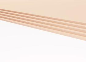Simple beige display. Modern stair pedestal. Display scene stage platform showcase stand for products, cosmetic or skincare advertising. 3D rendering. photo