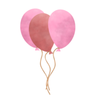 Watercolor Balloon for Decorations png