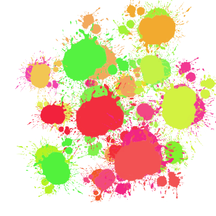 Neon Splatter PNGs for Free Download