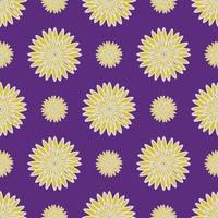 beautiful seamless pattern with flowers illustration background photo