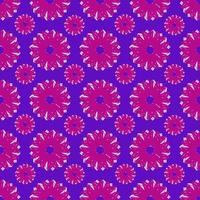 beautiful seamless pattern with flowers illustration background photo
