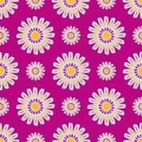 beautiful seamless pattern with flowers illustration background photo