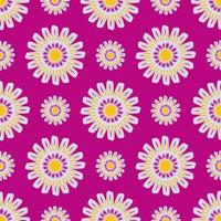 beautiful seamless pattern with flowers illustration background photo