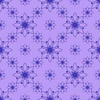 beautiful seamless pattern with flowers illustration background photo