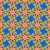 beautiful seamless pattern with flowers illustration background photo