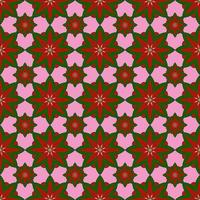 beautiful seamless pattern with flowers illustration background photo