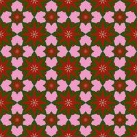 beautiful seamless pattern with flowers illustration background photo