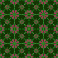 beautiful seamless pattern with flowers illustration background photo