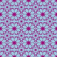 beautiful seamless pattern with flowers illustration background photo