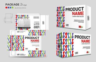 Cosmetic box design, Supplements box template, Package design template, 3d Box Packaging design, cosmetic label, medical label, soap label, packaging design vector, Package boxes mockup vector