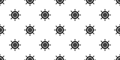 helm Seamless Pattern Anchor vector isolated maritime Nautical boat ocean sea wallpaper background white