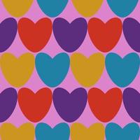 seamless pattern with hearts illustration background photo