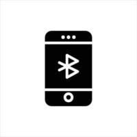 bluetooth icon with isolated vektor and transparent background vector