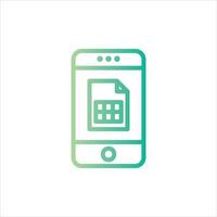 sheet icon with isolated vektor and transparent background vector