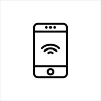 wifi icon with isolated vektor and transparent background vector