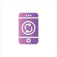update icon with isolated vektor and transparent background vector