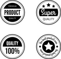 Vector Pack Of Retro Labels For Products