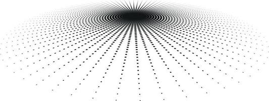 Black Design Element With Halftone Pattern vector