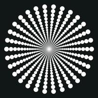 Vector Graphics With White Circles On Black Background