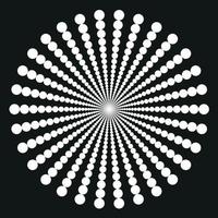 Vector Graphics With White Circles On Black Background