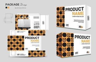 Cosmetic box design, Supplements box template, Package design template, 3d Box Packaging design, cosmetic label, medical label, soap label, packaging design vector, Package boxes mockup vector