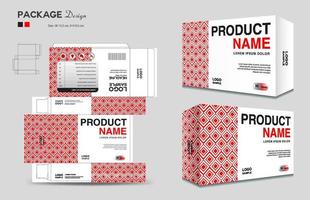 Cosmetic box design, Supplements box template, Package design template, 3d Box Packaging design, cosmetic label, medical label, soap label, packaging design vector, Package boxes mockup vector