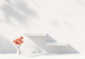 Abstract Minimal Modern Podium Platform For Product Display Showcase Presentation Advertising 3D Rendering photo