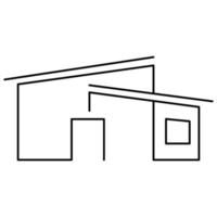 House icon. Real estate business. House modern unique concept. Flat icon. vector