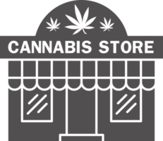 cannabis Lagra ikon. medicinsk marijuana affär för ogräs inköp png